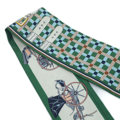 Hermes les Voituresa Nouvelle Evolution of the Carriage Twilly Scarf Silk