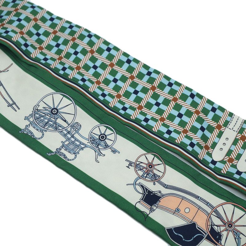Hermes les Voituresa Nouvelle Evolution of the Carriage Twilly Scarf Silk