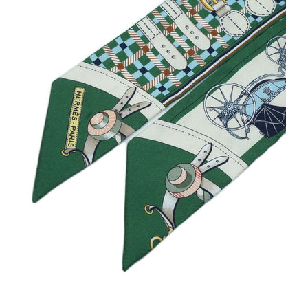 Hermes les Voituresa Nouvelle Evolution of the Carriage Twilly Scarf Silk