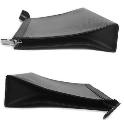Louis Vuitton Pochette Voyage Clutch Epi Noir Black Silver