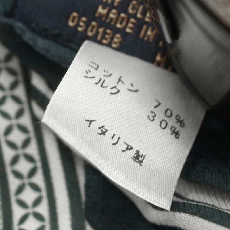 Louis Vuitton Etole Gang Ring Scarf Cotton Silk Navy White Shawl
