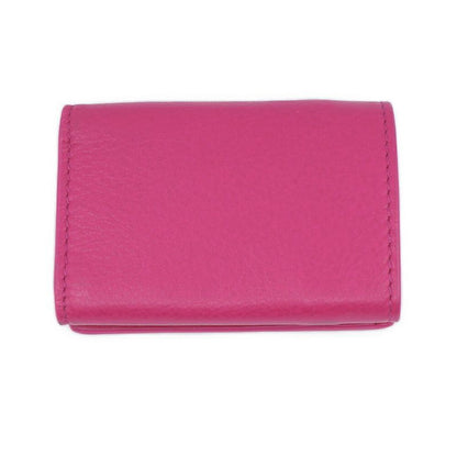 Balenciaga Paper Mini Wallet Coin Case Pink Silver Others