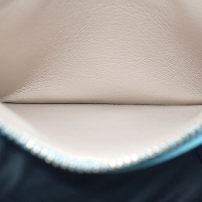 Balenciaga Logo Fragment Case Coin Card Light Blue Silver
