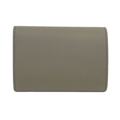 Loewe Anagram Wallet Leather Beige Gray Brown Gold Box Not
