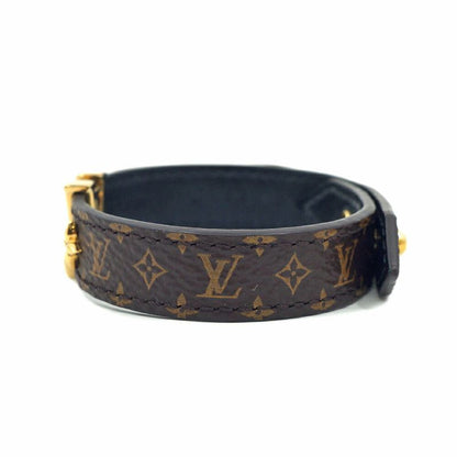 Louis Vuitton Bracelet LV Iconic 17 Brown Monogram Gold
