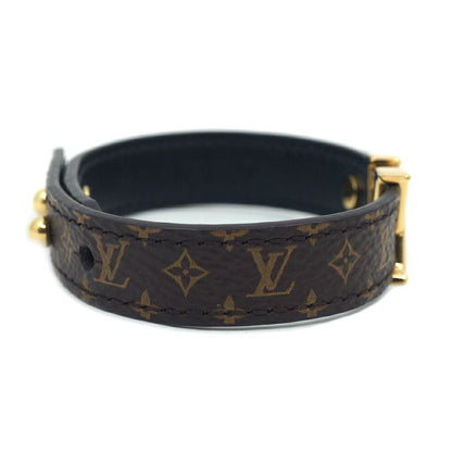 Louis Vuitton Bracelet LV Iconic 17 Brown Monogram Gold
