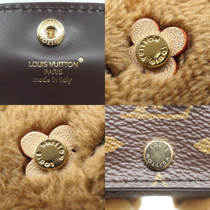 Louis Vuitton Bag Charm LV Cat Monogram Brown Key Holder Gold