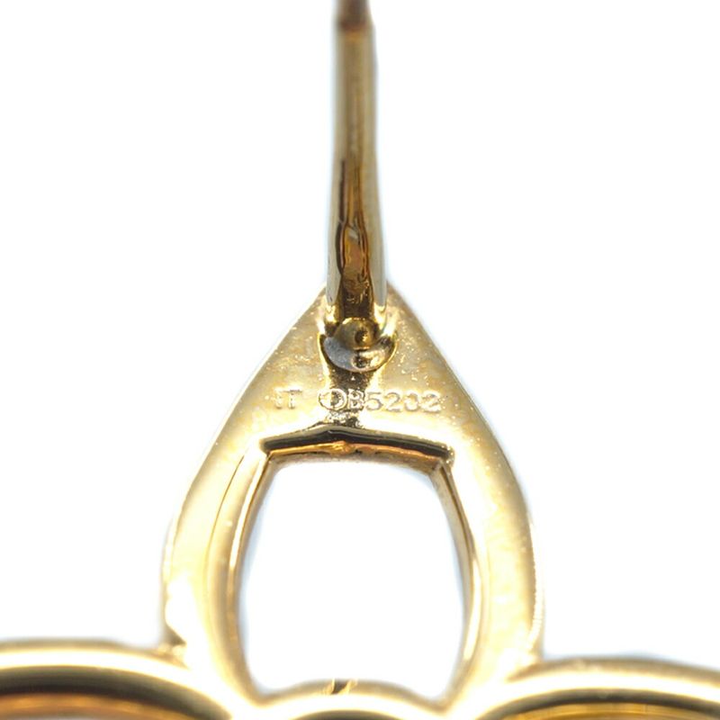 Louis Vuitton Boucle Doreille LV Pandant Earrings Monogram Flower Metal