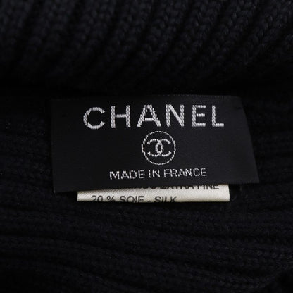 Chanel CC Logo Sports Line Wool Silk Black Hats