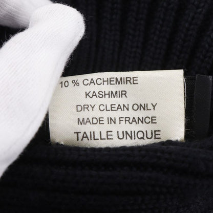 Chanel CC Logo Sports Line Wool Silk Black Hats