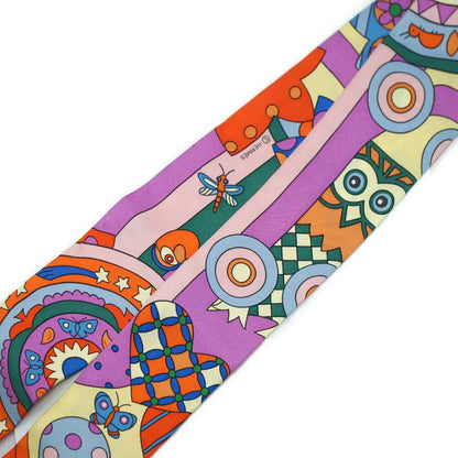 Hermes les Murmures de la Foret Whisper of the Forest Twilly Multicolor Scarf