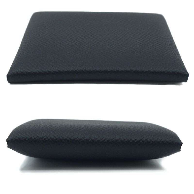 Hermes Bastia Veau Epsom Card Case Coin Purse Black