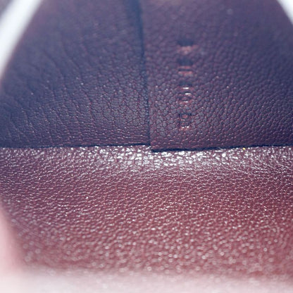 Hermes Bastia Brown Silver Coin Case Card Leather