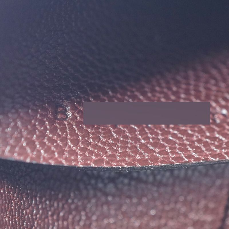 Hermes Bastia Brown Silver Coin Case Card Leather