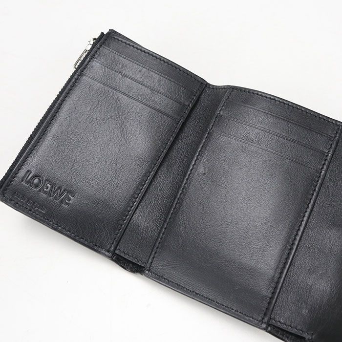 Loewe Vertical Wallet Small Anagram Trifold Calf