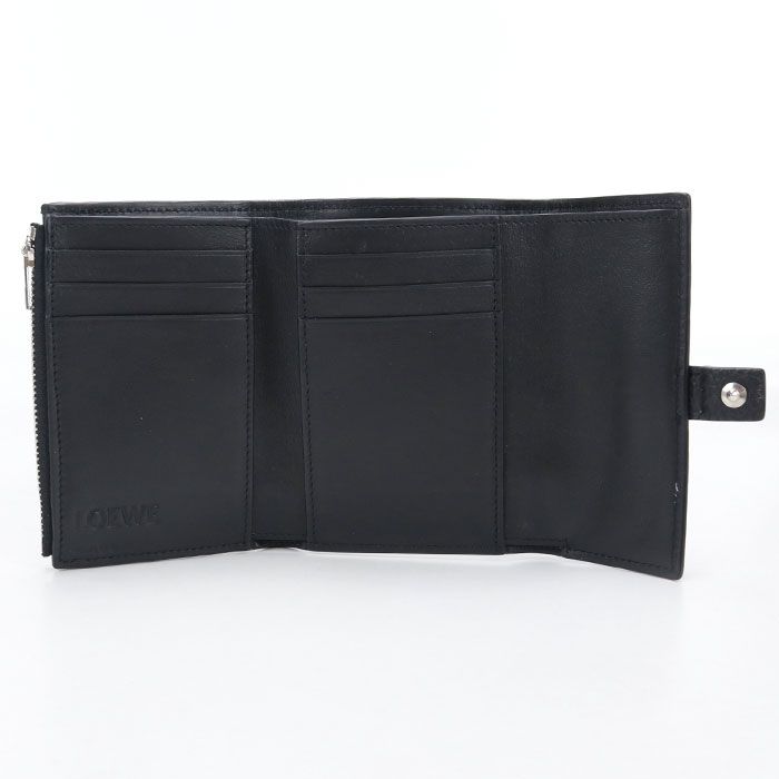 Loewe Vertical Wallet Small Anagram Trifold Calf