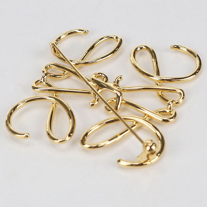 Loewe Anagram Brooch Metal