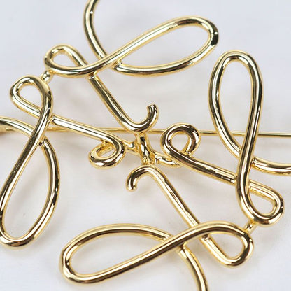 Loewe Anagram Brooch Metal
