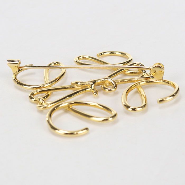 Loewe Anagram Brooch Metal