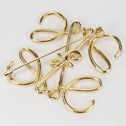 Loewe Anagram Brooch Metal