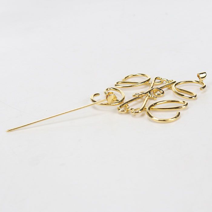 Loewe Anagram Brooch Metal