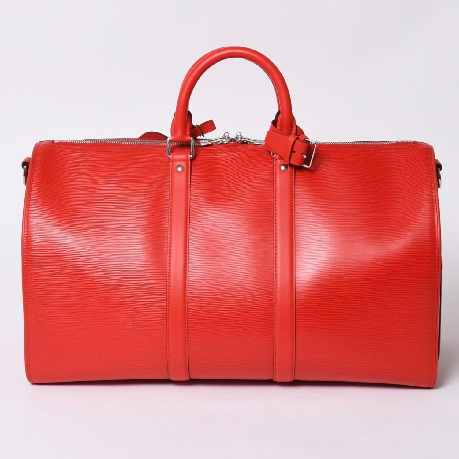 Louis Vuitton Supreme Keepall Bandouliere 45 Boston Bag Epi — view 3