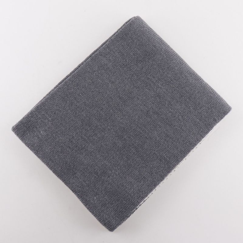 Chanel CC Logo Sports Line Wool Silk Gray Scarf