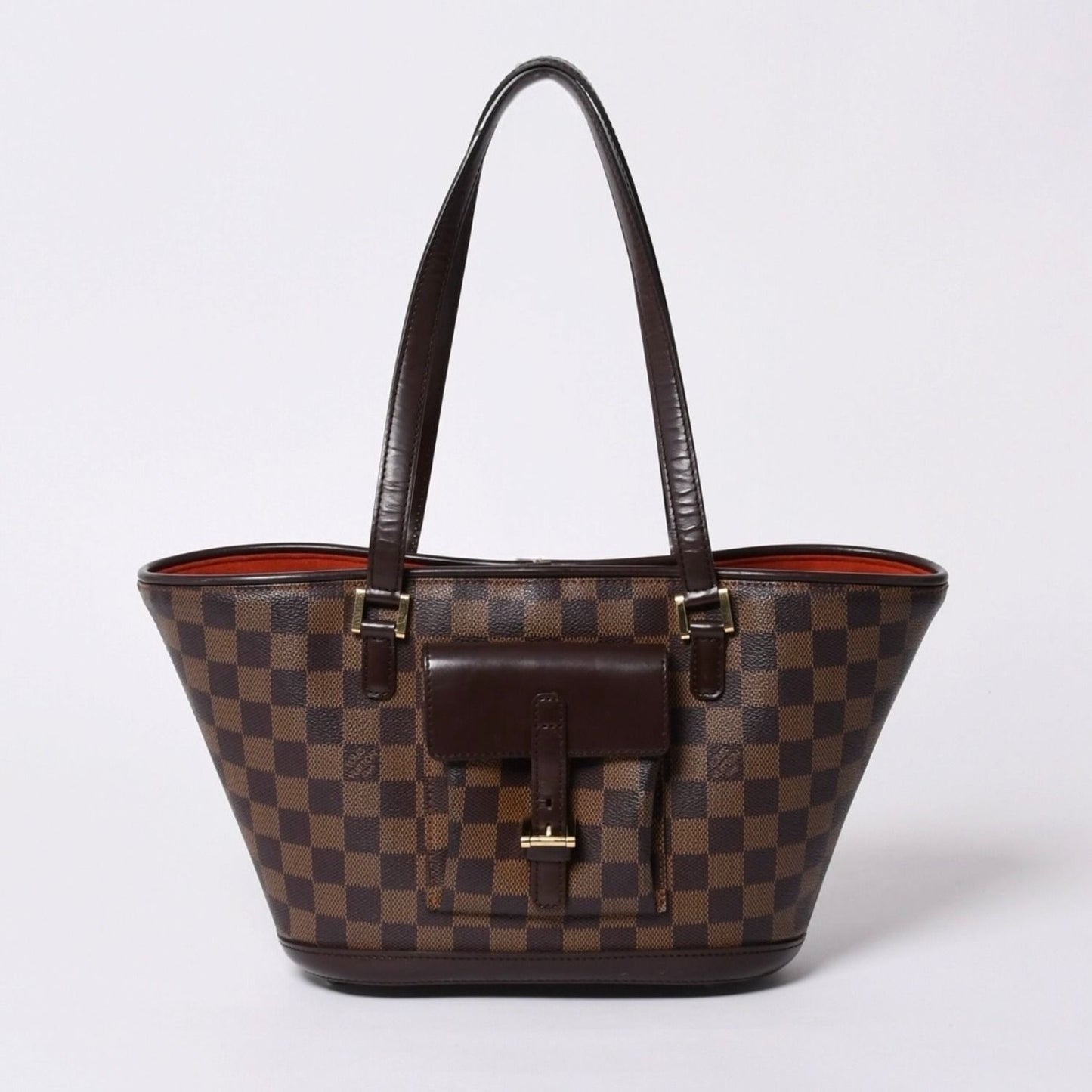Louis Vuitton Handbag Manosque PM Damier Brown Gold