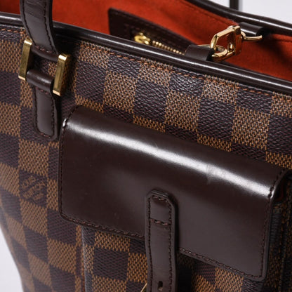 Louis Vuitton Handbag Manosque PM Damier Brown Gold — view 5