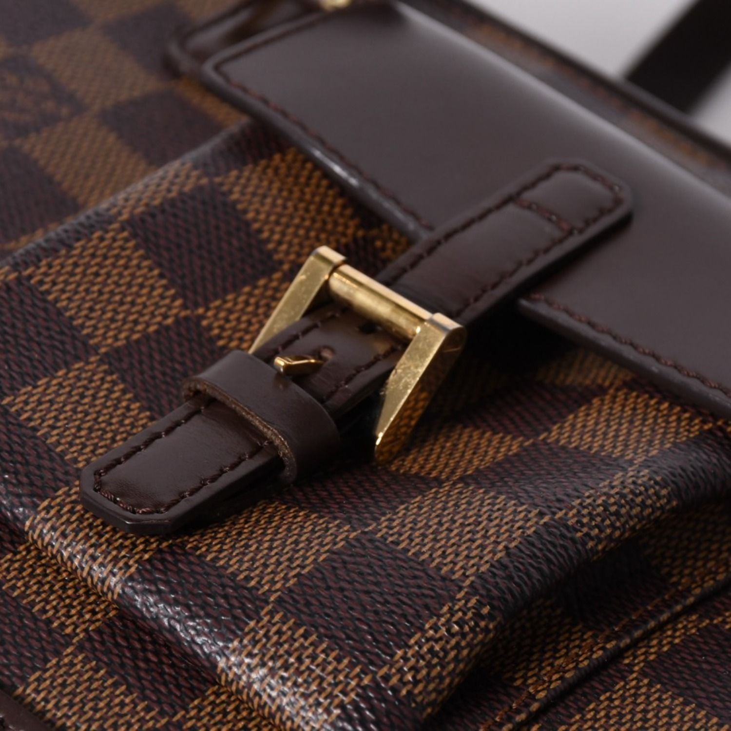 Louis Vuitton Handbag Manosque PM Damier Brown Gold — view 6