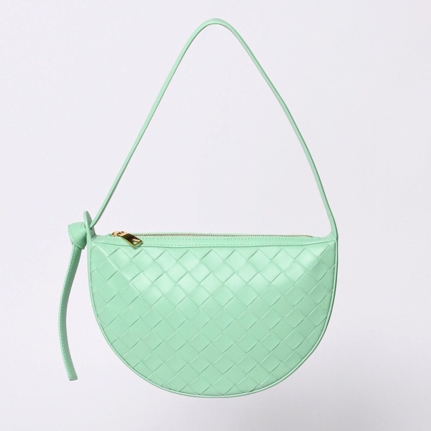 Bottega Veneta Intrecciato Bag Leather Green Gold