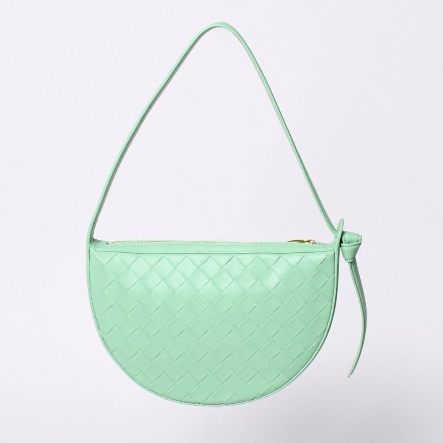Bottega Veneta Intrecciato Bag Leather Green Gold — view 2