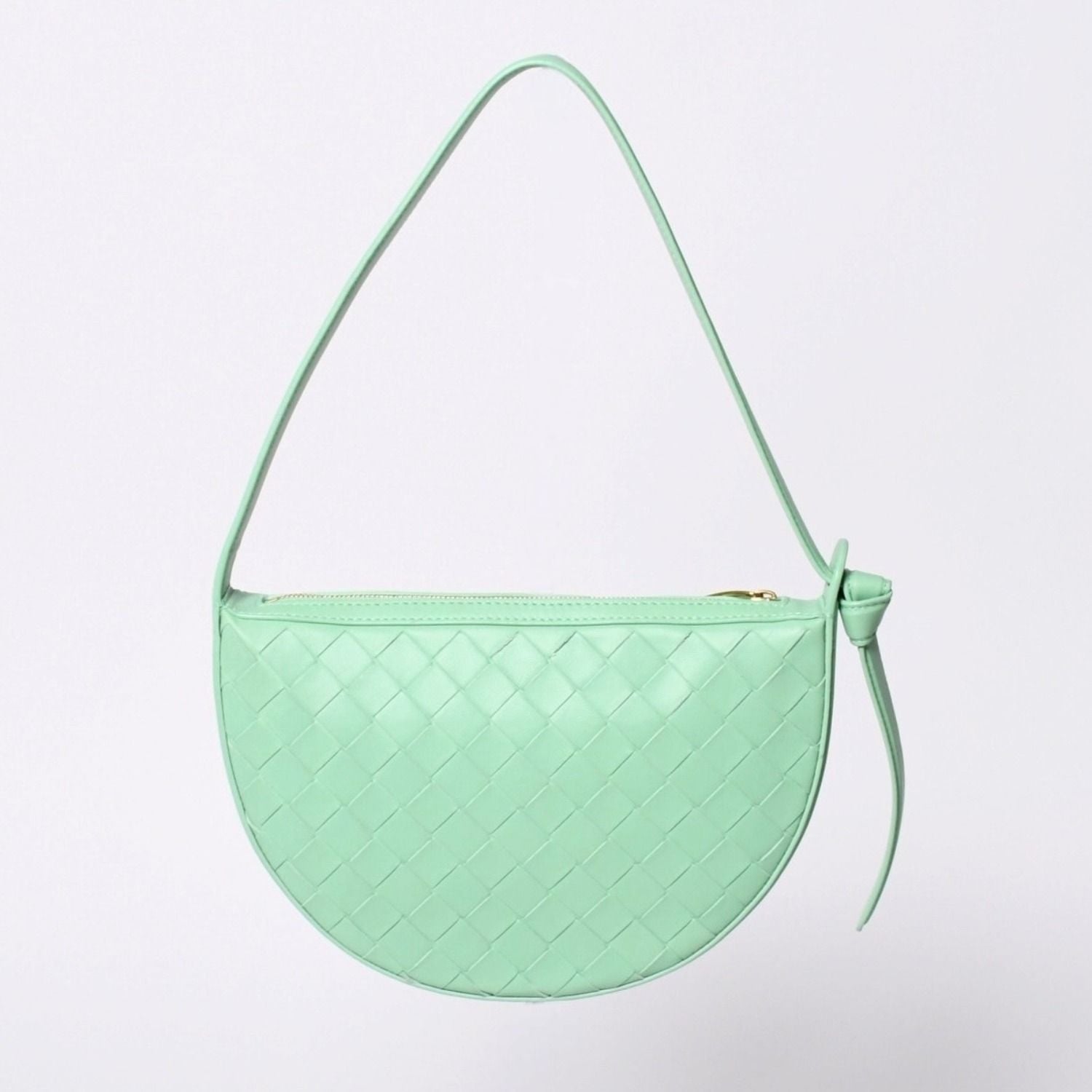 Bottega Veneta Intrecciato Bag Leather Green Gold — view 2