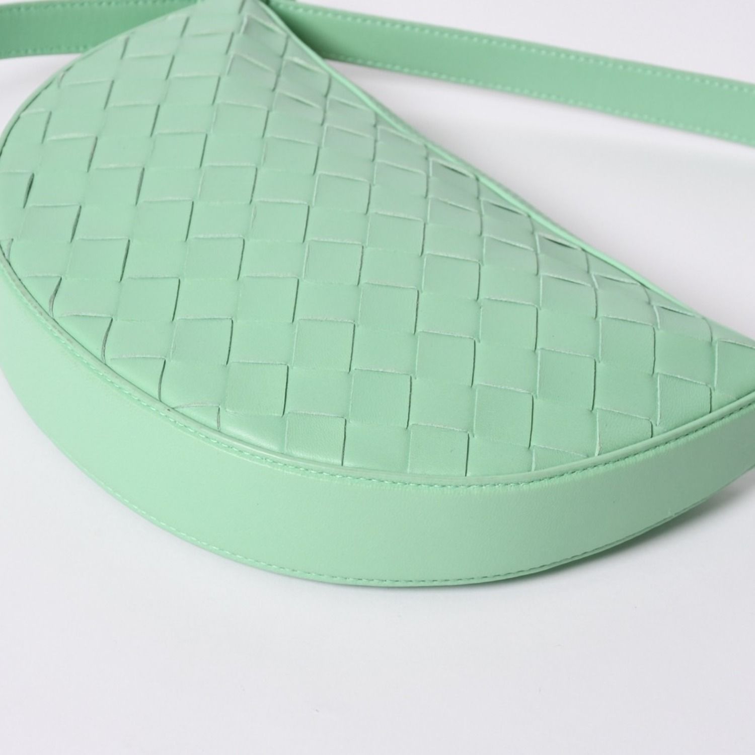 Bottega Veneta Intrecciato Bag Leather Green Gold — view 5
