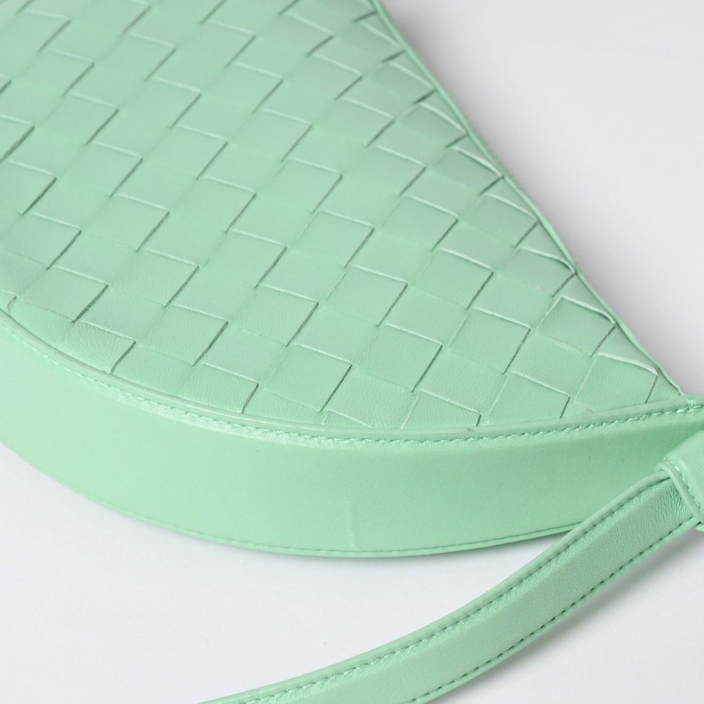 Bottega Veneta Intrecciato Bag Leather Green Gold — view 7