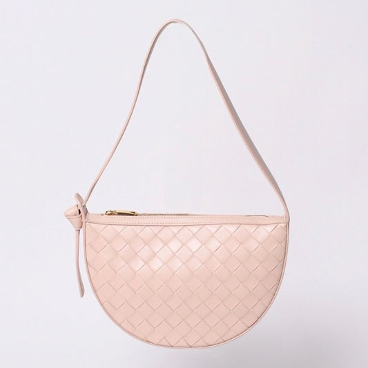 Bottega Veneta Intrecciato Bag Leather Salmon Pink Gold