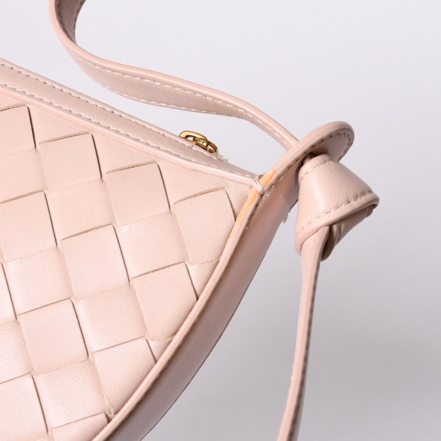 Bottega Veneta Intrecciato Bag Leather Salmon Pink Gold — view 7