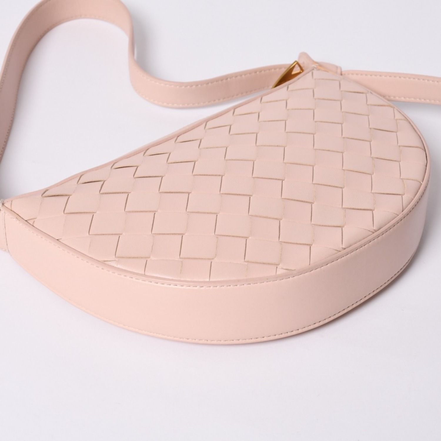 Bottega Veneta Intrecciato Bag Leather Salmon Pink Gold — view 5