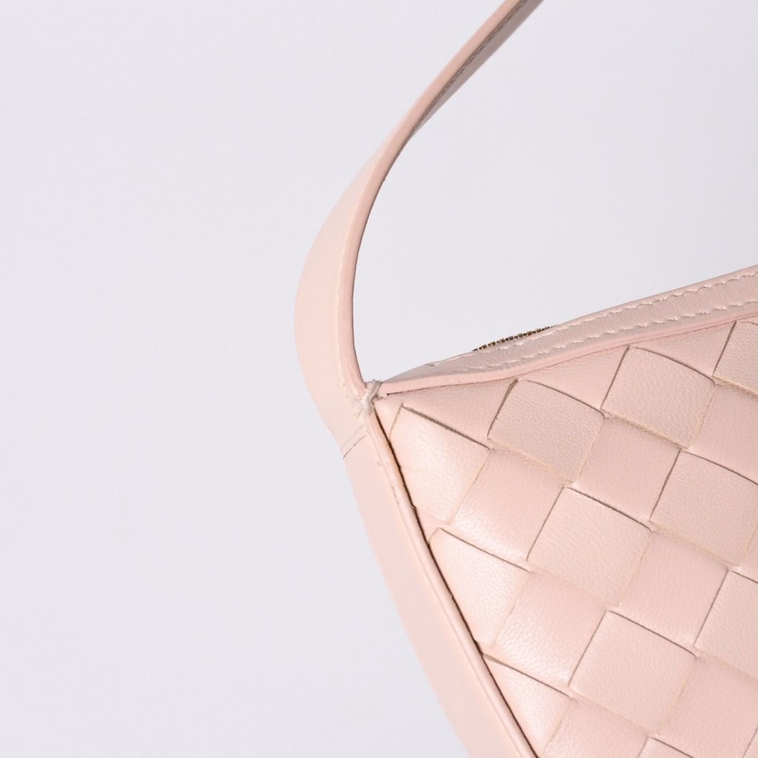 Bottega Veneta Intrecciato Bag Leather Salmon Pink Gold — view 8