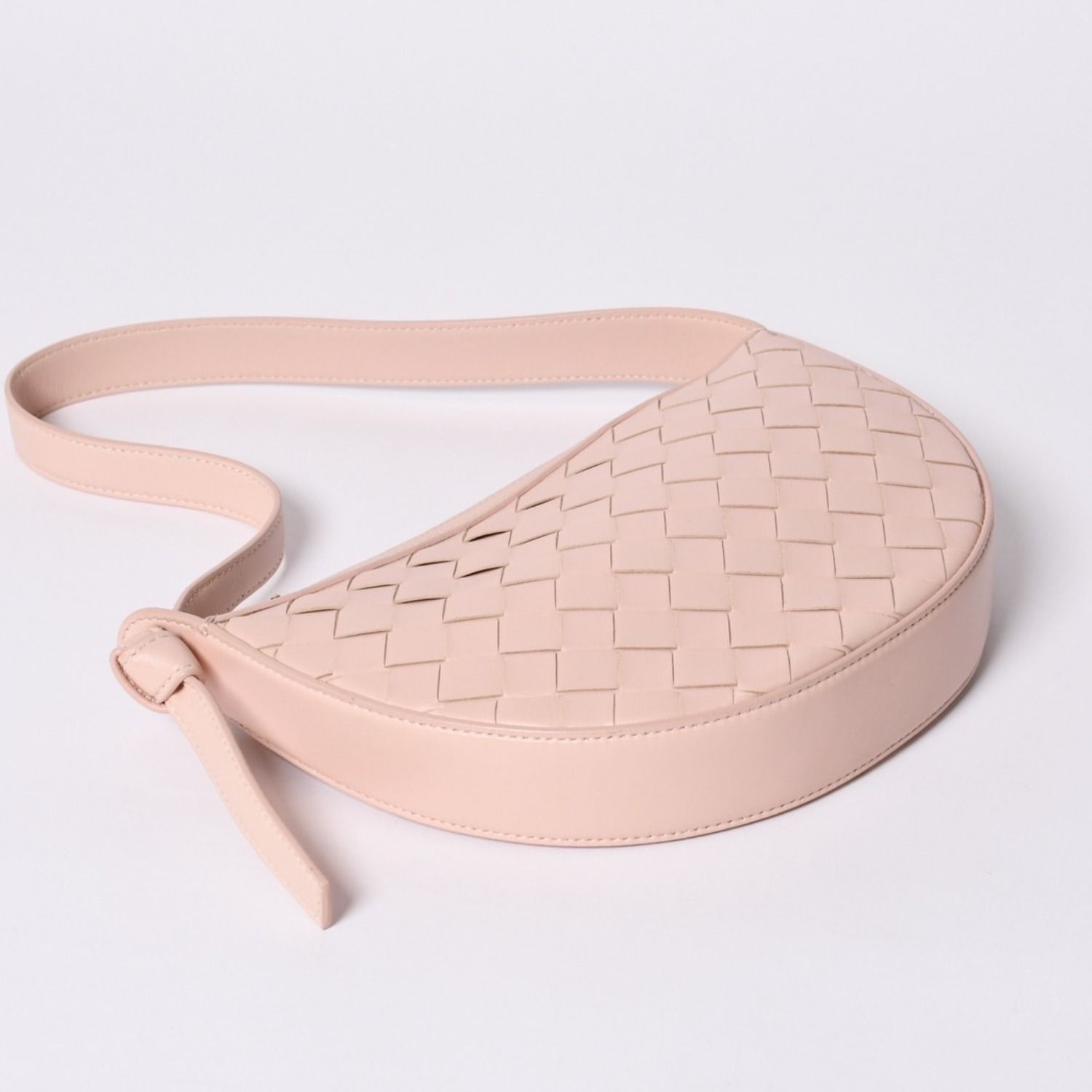 Bottega Veneta Intrecciato Bag Leather Salmon Pink Gold — view 3
