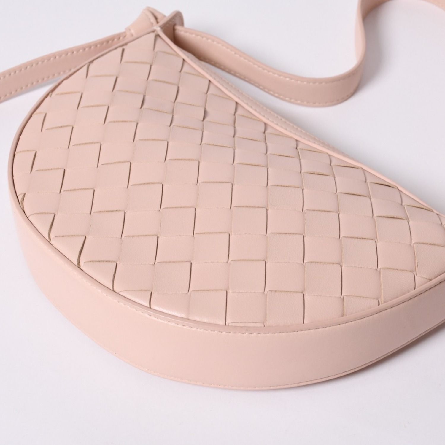 Bottega Veneta Intrecciato Bag Leather Salmon Pink Gold — view 4