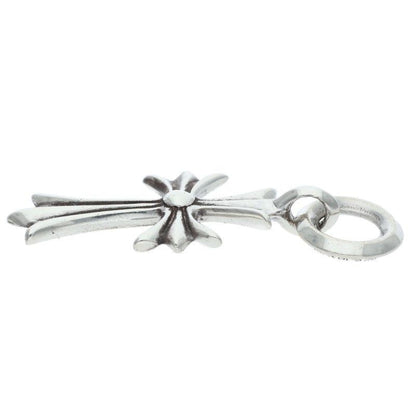 Chrome Hearts Tiny CH Cross Charm Silver Necklace Top