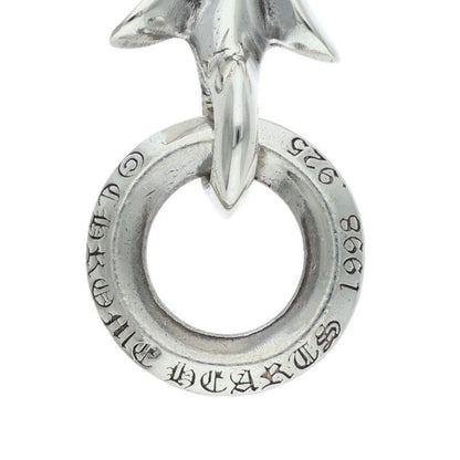Chrome Hearts Tiny CH Cross Charm Silver Necklace Top