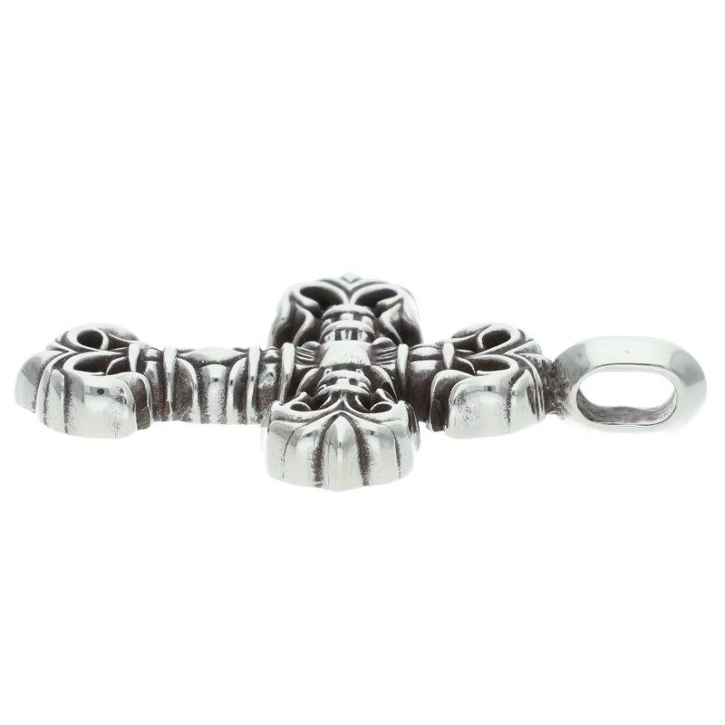 Chrome Hearts Charm Filigree Tiny Silver Necklace Top
