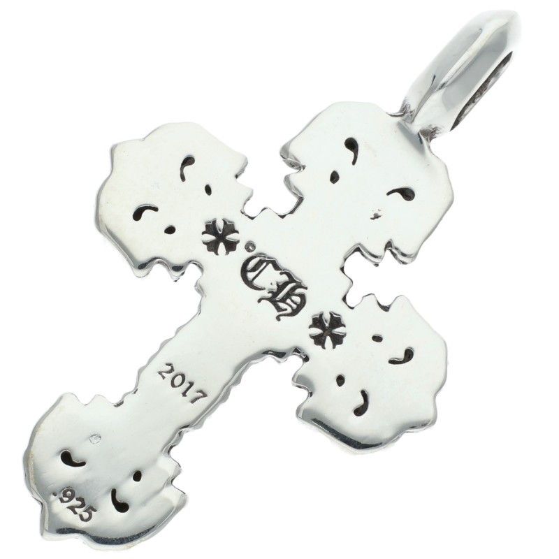 Chrome Hearts Charm Filigree Tiny Silver Necklace Top