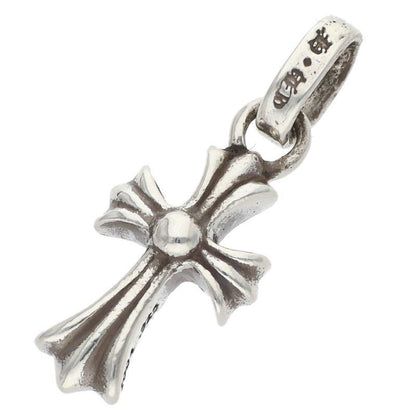 Chrome Hearts Crs Bbyfat P Dmnd Baby Fat Pave Diamond Silver Necklace Top