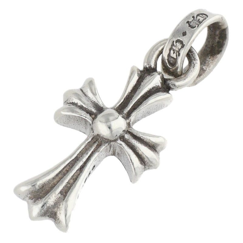 Chrome Hearts Crs Bbyfat Baby Fat Charm Silver Necklace Top