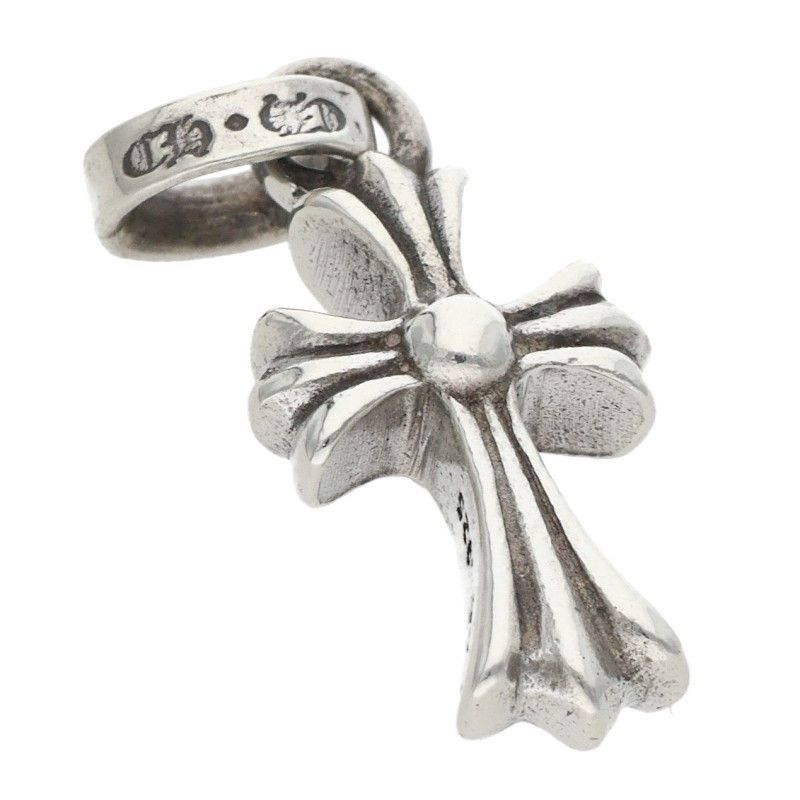 Chrome Hearts Crs Bbyfat Baby Fat Charm Silver Necklace Top