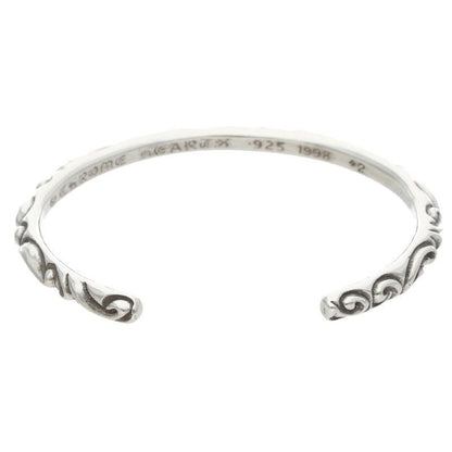 Chrome Hearts Bangle Scroll Band Silver Bracelet