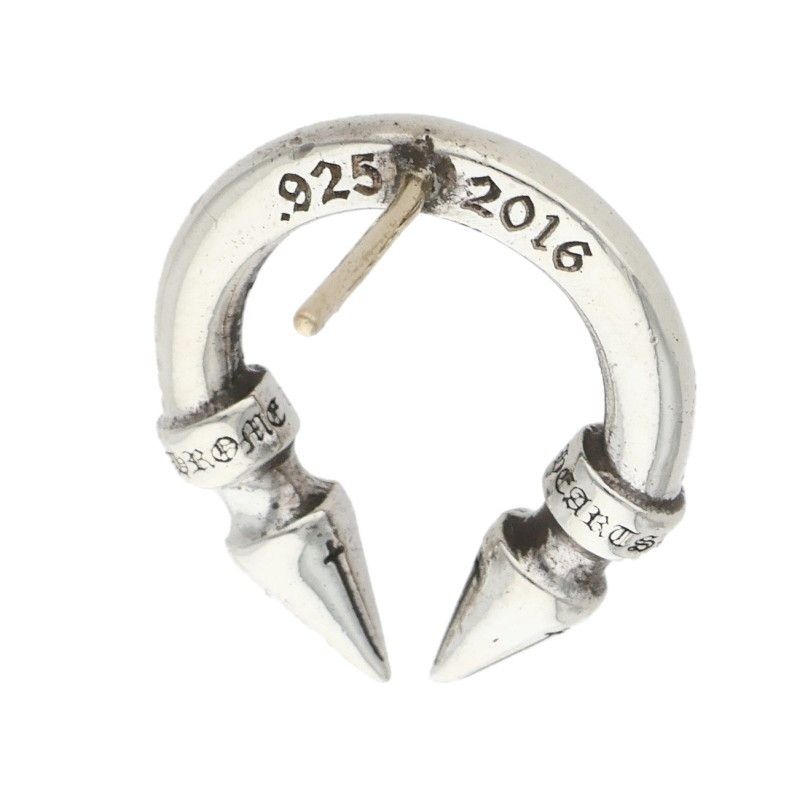 Chrome Hearts Dbl Spike Double Silver Earrings